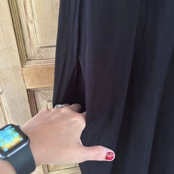 Sly Standard Free (OSFM) Black Tank Dress Sleeveless Pockets Midi Length - Picture 6 of 11